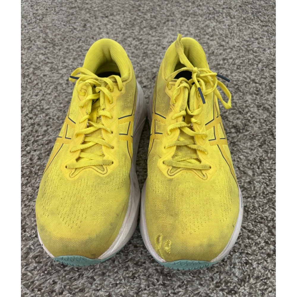 Asics Gel-Kayano 30 Mens Running Shoes Yellow Navy 1011B548 Size 10.5 - Picture 2 of 8